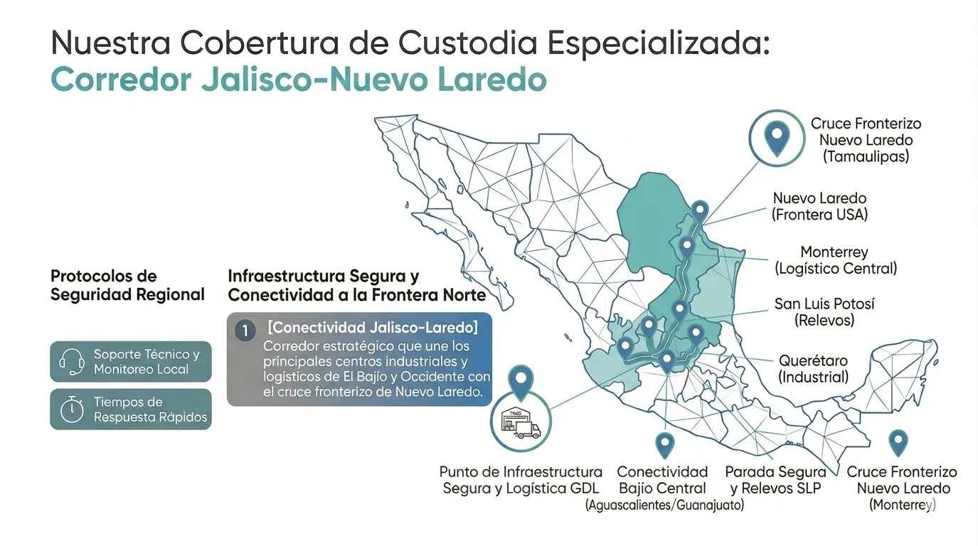 Custodia Carretera de Jalisco a la Frontera de Nuevo Laredo